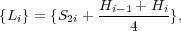 {Li} = {S2i + Hi--1 +-Hi},
                4
     