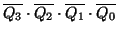 $\overline{Q_3}\cdot\overline{Q_2}\cdot\overline{Q_1}\cdot\overline{Q_0}$