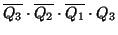 $\overline{Q_3}\cdot\overline{Q_2}\cdot\overline{Q_1}\cdot Q_3$