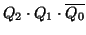 $Q_2\cdot Q_1\cdot\overline{Q_0}$